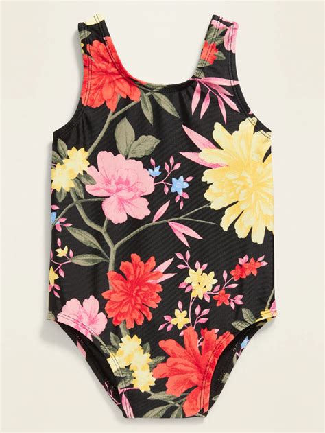 Printed Swimsuit For Toddler Girls Old Navy Baby Girl Swimwear