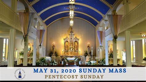 May 31 2020 Sunday Mass Maternity Bvm Catholic Church Youtube
