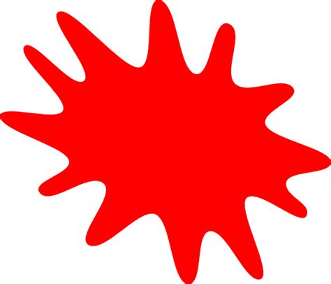 Red Paint Splatter Clip Art Vector Clip Art Online Royalty Free