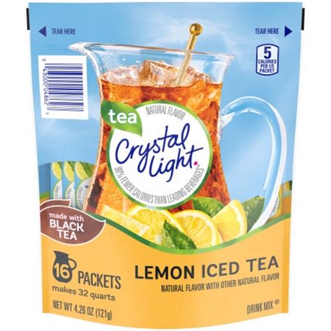 Crystal Light Lemon Iced Tea Drink Mix 16 Ct Pick ‘n Save