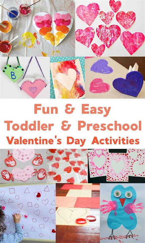 50 Easy Valentines Day Activities For Toddlers And Preschool Emma Owl