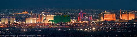Panoramic View Of The Strip Las Vegas Nevada Photos By Ron Niebrugge