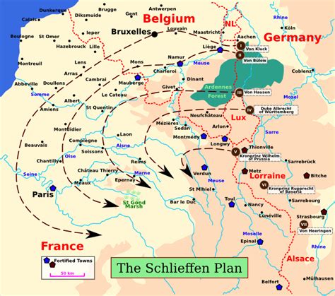 the schlieffen plan map of german plans for the invasion of belgium in 1914 the history guy