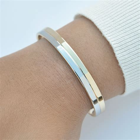 Magnetic Bracelet For Women In Silver And Gold Demico Demico