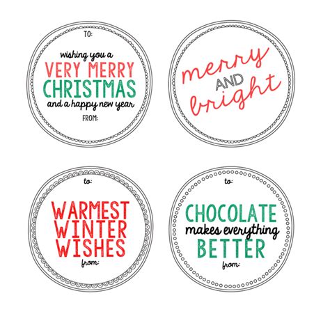 These christmas quotes would hopefully give you joy this holiday season. Hot Chocolate Neighbor Gift Tags - My Sister's Suitcase ...