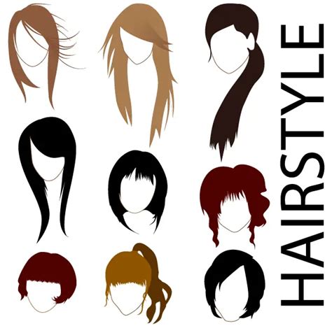 Free Vector Hairstyles