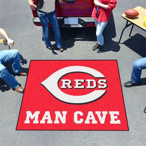 Fanmats 22397 Cincinnati Reds 60 X 72 Nylon Face Man Cave