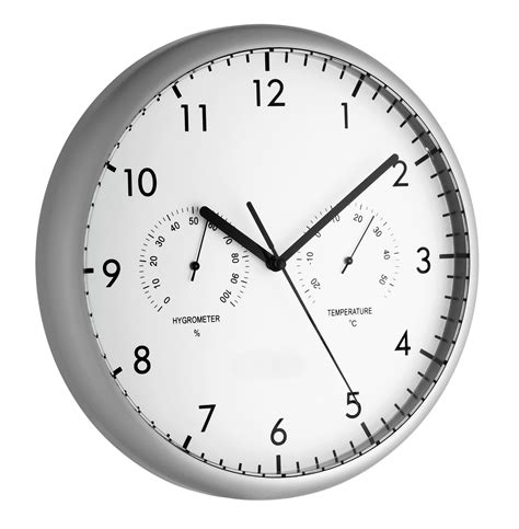 Wenn sie über neuerscheinungen informiert werden möchte, tragen sie sich bitte in. Analoge Wanduhr mit Thermometer und Hygrometer | TFA Dostmann