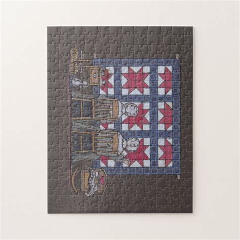 Amish Women Quilting Jigsaw Puzzle