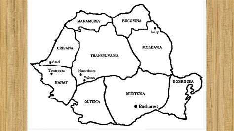 Harta Romaniei Desen How To Draw Romania Map Romania Map Drawing