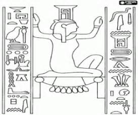 Finde die schönsten kostenlosen ägyptische hieroglyphen bilder, lade sie herunter und benutze sie auch für. Ausmalbilder Ägyptische Hieroglyphen auf dem Stein zum ausdrucken