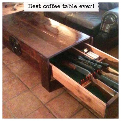 Peruse a few of our favorite hidden compartment furnishings to get started. Plans Coffee Table Gun Storage PDF Woodworking