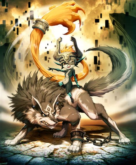 Zelda Midna And Wolf Link By Genzoman On Deviantart