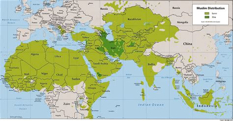 Maps Of Muslim Populations In The World