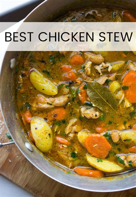 One-Pot Chicken Stew (The Easiest Stew Ever) - Little Broken