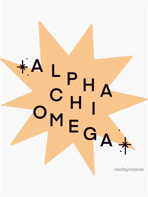 Alpha Chi Omega Sticker For Sale By Madisynmjones Redbubble