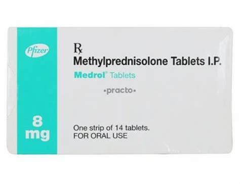 Medrol Methylprednisolone Tablet 8 Mg At Rs 80strip
