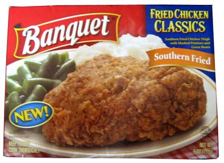 Delight in a hot, quick, and easy comfort meal anytime with this savory chicken pot pie. REVIEW: Banquet Southern Fried Fried Chicken Classics ...