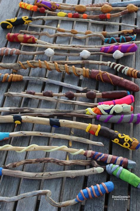 Welches kind möchte sich nicht einen harry potter zauberstab basteln? Harry Potter Week! DIY Magic Wands! in 2020 | Zauberstäbe ...