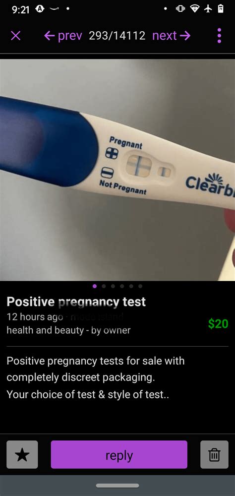 Selling Positive Pregnancy Test I Mean Its Craigslist Should I Be