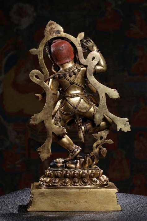 Gilt Bronze Jingangyujianv Ornament