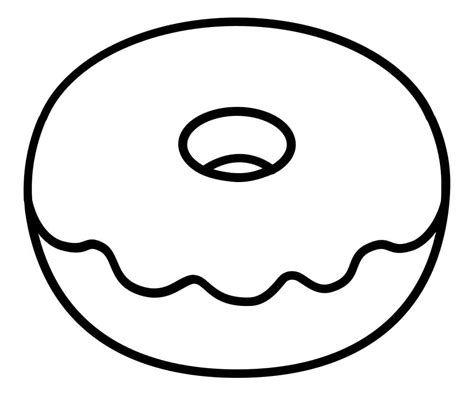 Donut Coloring Pages, 70 Pieces Print for free A4 | WONDER DAY