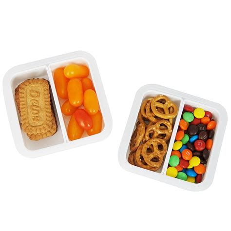 buy carrotez snack containers 2 compartment food storage containers portion control container