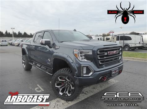 The 2021 gmc sierra 1500 and the chevrolet silverado 1500 are close siblings, and they're getting closer every year. New 2020 GMC Sierra 1500 AT4 Black Widow Lifted Truck 4D ...