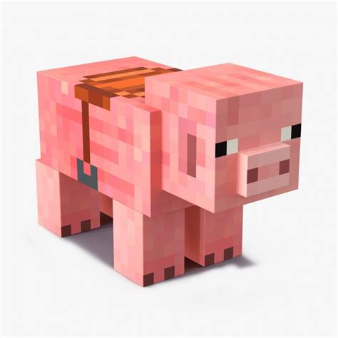 3d Model Minecraft Pig With Saddle 3d Molier International