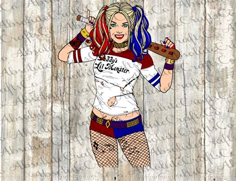 Harley Quinn Svg Layered Easy Layer All Colors Layered Ontop Etsy