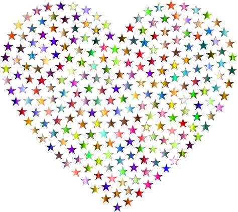 Heart Stars Colorful Free Vector Graphic On Pixabay