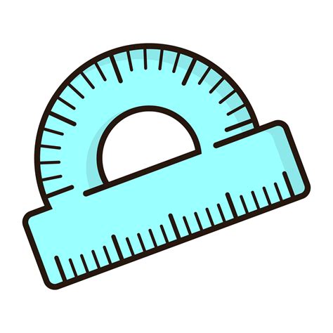 Illustration Of Protractor 22448554 Png