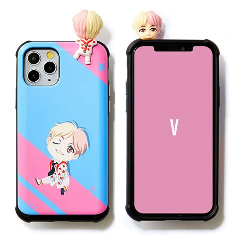 Find phone cases with card holder. BTS V Figure - Slim Protective Bumper Phone Case Cover with Card Slot Pocket for Apple iPhone 11 ...