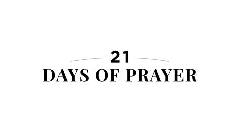 21 Days Of Prayer Compass Church
