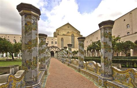 cloister garden of the santa chiara monastery naples campania italy magazine