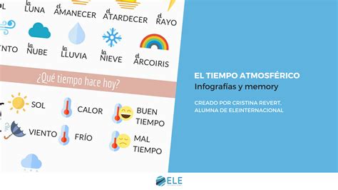 El tiempo en 200.000 ciudades. Infografías sobre el tiempo atmosférico y un memory ideal ...