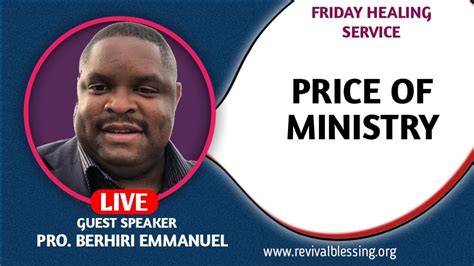 Friday Healing And Prophetical Service The Ministry Of Intercession 3