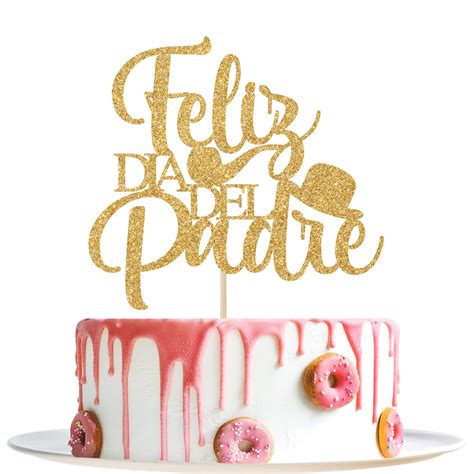 Buy Feliz Dia Del Padre Cake Topper - Happy her's Day Decorations