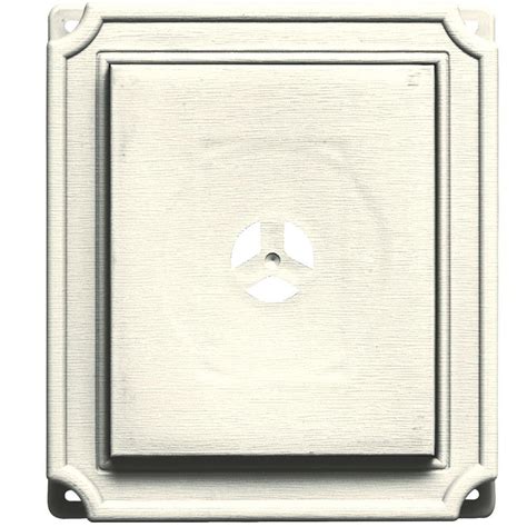 It slides back and forth when the roofing nails that it's hanging from are in the center of each slot in the. Builders Edge 7 in. x 8 in. #034 Parchment Scalloped ...