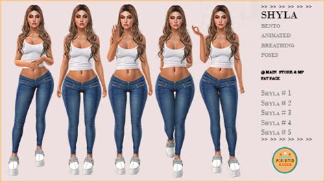 Second Life Marketplace Pose Usted Shyla Animation Fat Pack Add