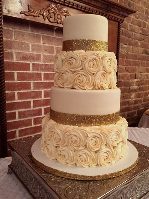 Rosette Wedding Cake Made With Cake Couture Fondant And Buttercream