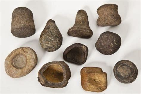 Description Ten Stone Tools Including Four Very Small Mortars Two