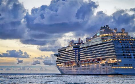 Download Wallpapers Regal Princess 4k Cruise Ships Sea Sunset Ms