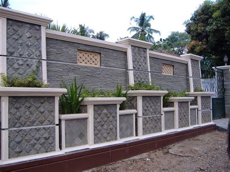 Pagar besi horizontal nuansa putih. Model Relief Pagar Rumah Minimalis - Rumah Joglo Limasan Work