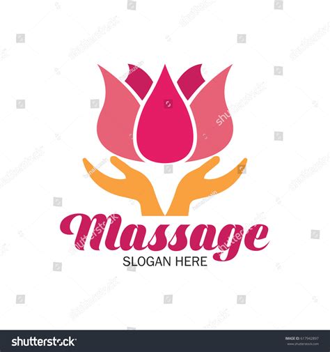 Massage Therapy Logo Text Space Your Stock Vector Royalty Free 617942897 Shutterstock