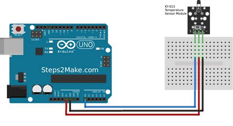 Arduino Temperature Sensor Module Ky 013 Steps2make