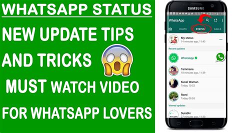 Open whatsapp and select status tab. Whatsapp New Status Update Tips And Tricks - YouTube