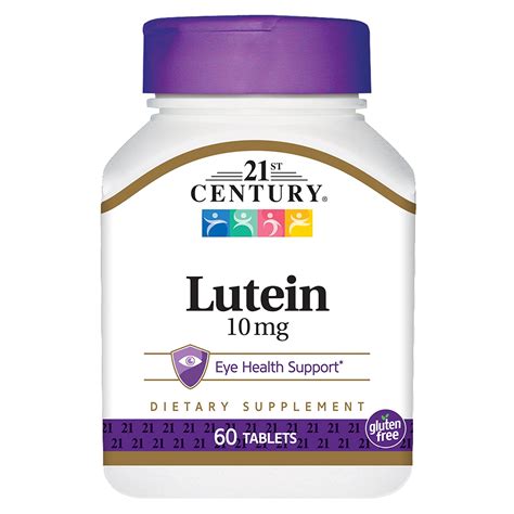 21st Century Lutein 10 Mg 60 Tablets