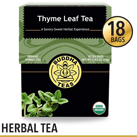 Buddha Teas Organic Thyme Leaf Tea 18 Bags Fresh Health Nutritions
