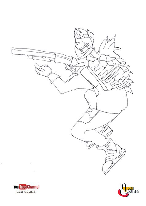 Fortnite Coloring Pages Drift Skin